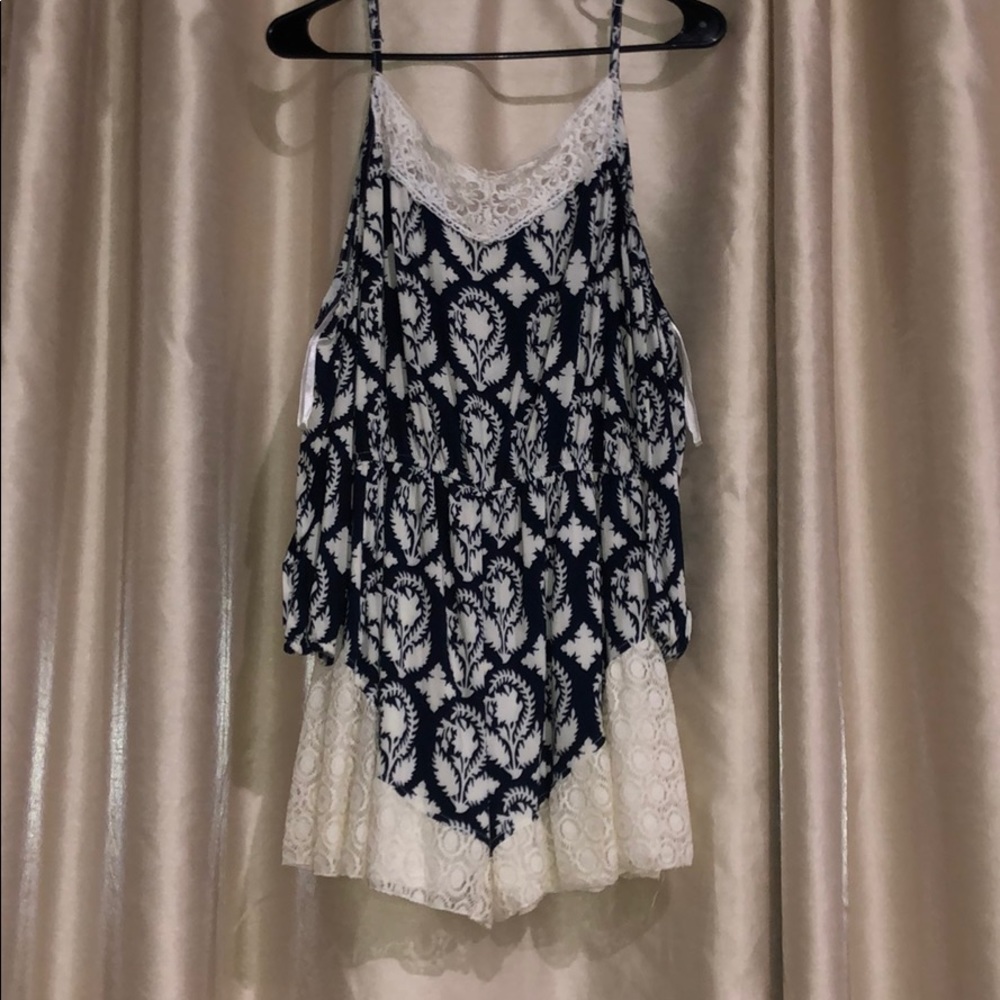 navy romper